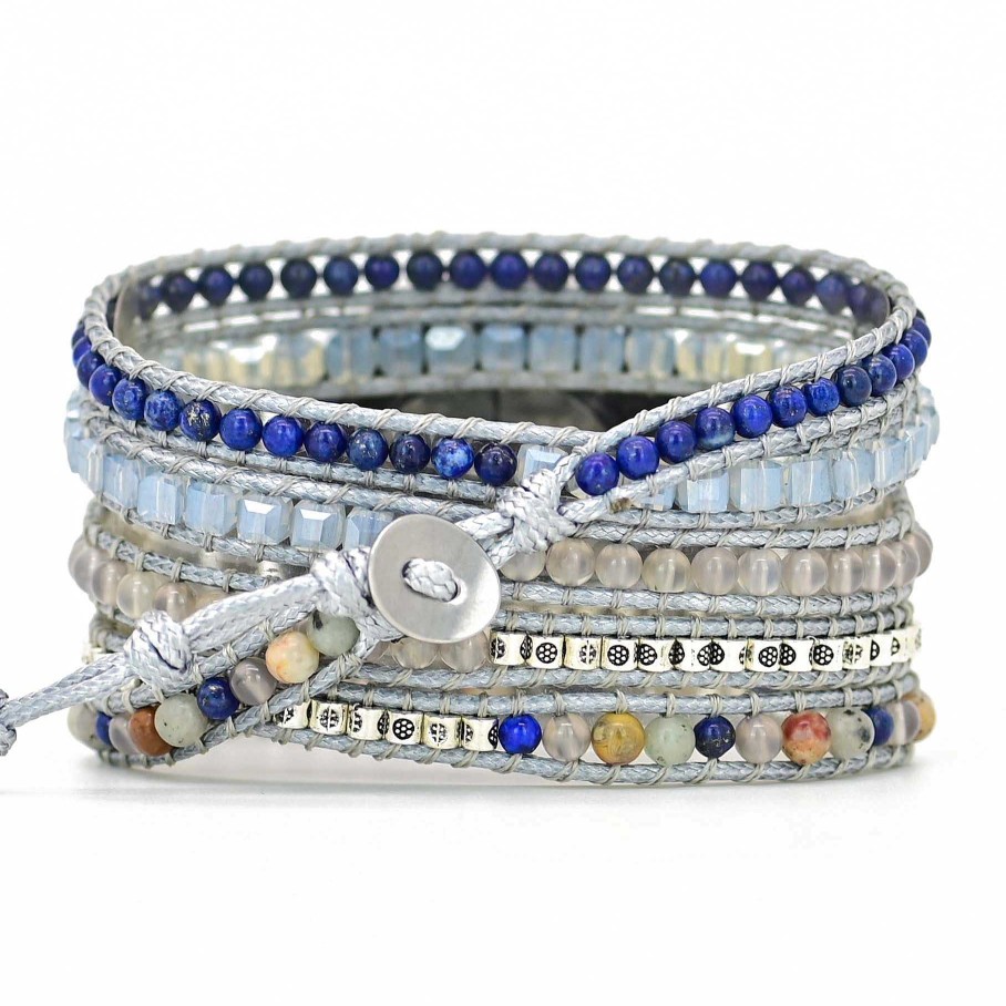 Bracelets Pour Montres Samsung Galaxy Âme et Esprit | Bracelet Paix Profonde Pour Montre En Lapis Et Jaspe