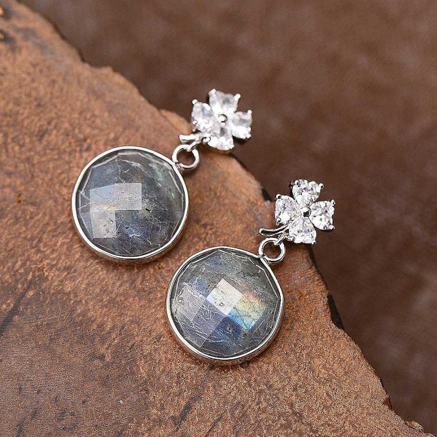 Boucles D'Oreilles Âme et Esprit | Boucles D'Oreilles Bonne Fortune En Pierre De Lune