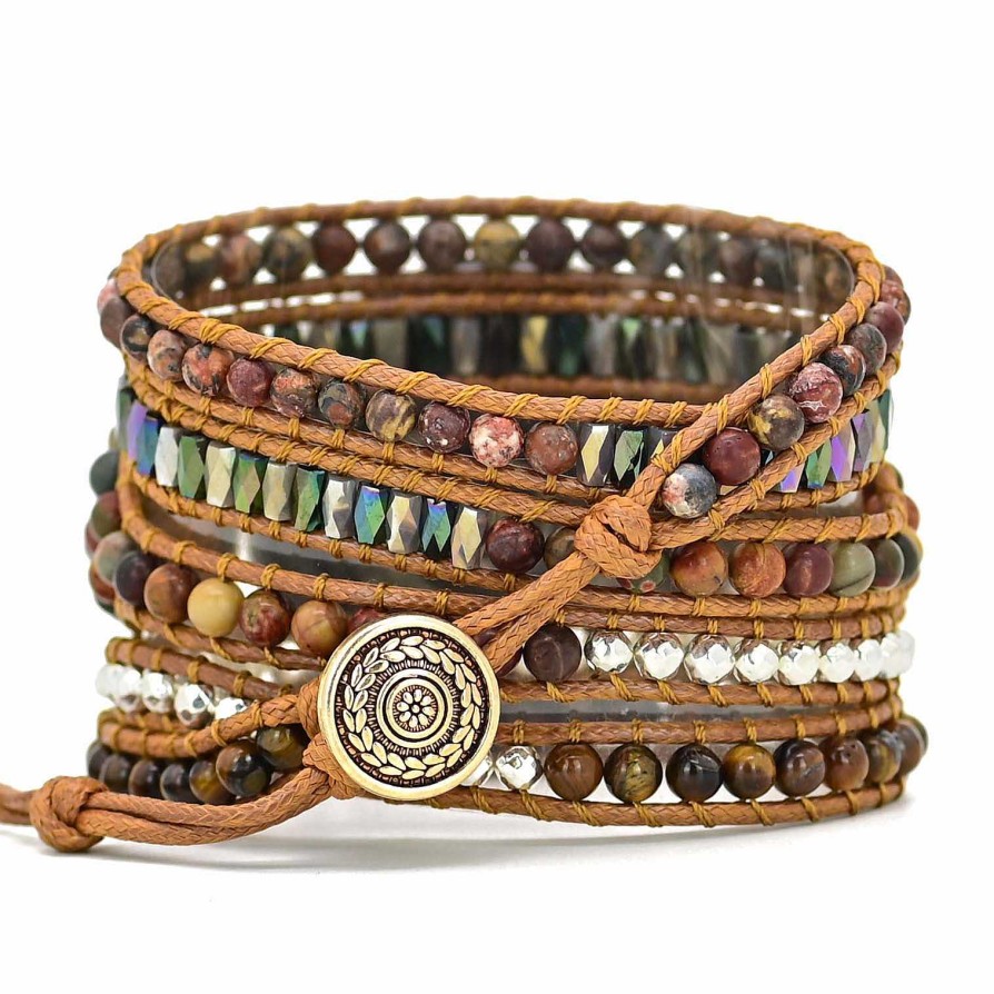 Bracelets Pour Montres Samsung Galaxy Âme et Esprit | Bracelet Pour Montre Connect Samsung En Oeil De Tigre Et Jaspe
