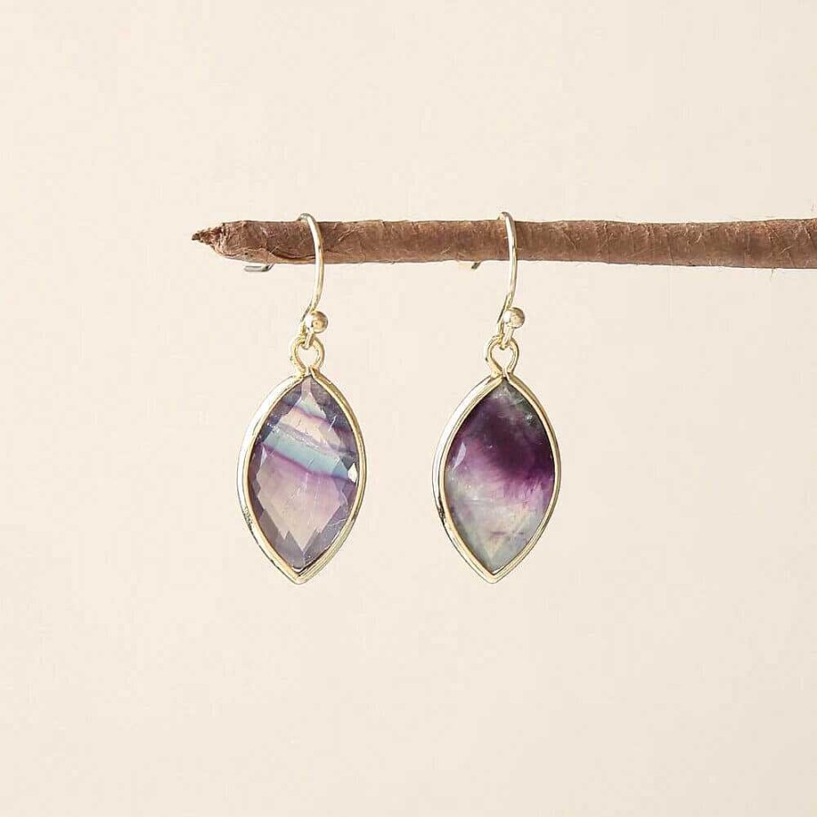 Boucles D'Oreilles Âme et Esprit | Boucles D'Oreilles B N Diction Clatante En Pierre Naturelle En Forme De Larme