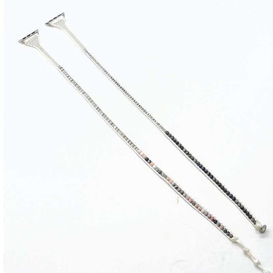 Bracelets Âme et Esprit | Labradorite Blanche - Bracelet Pour Montre Apple