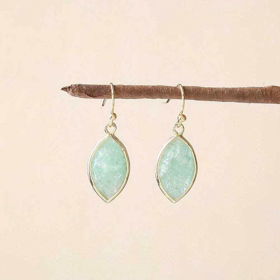 Boucles D'Oreilles Âme et Esprit | Boucles D'Oreilles B N Diction Clatante En Pierre Naturelle En Forme De Larme