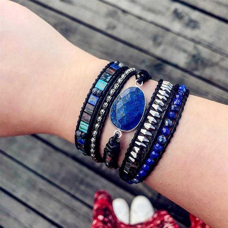 Bracelets Âme et Esprit | Healing Lapis Lazuli Protection Bracelet
