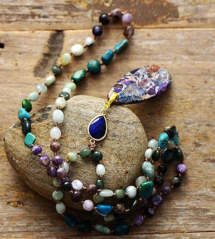 Colliers Âme et Esprit | Mala Spirituel Larme Bleue